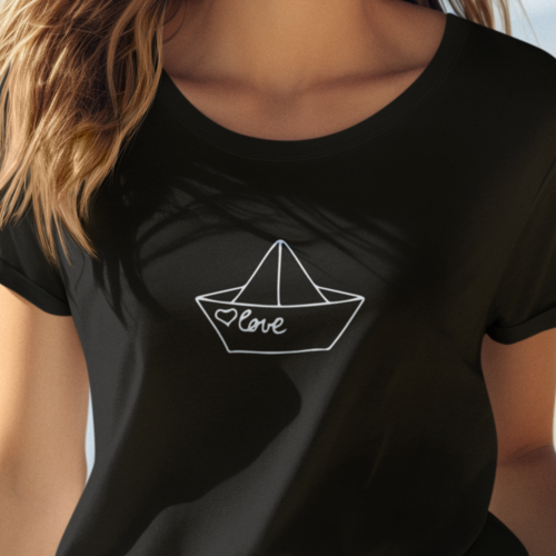Love Schiffchen - Damen RollUp Shirt
