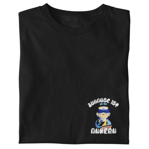 Zuhause ist / Brusttaschenmotiv Herren T-Shirt