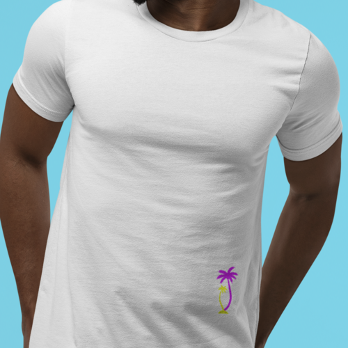 Bicolor Palm Herren T-Shirt