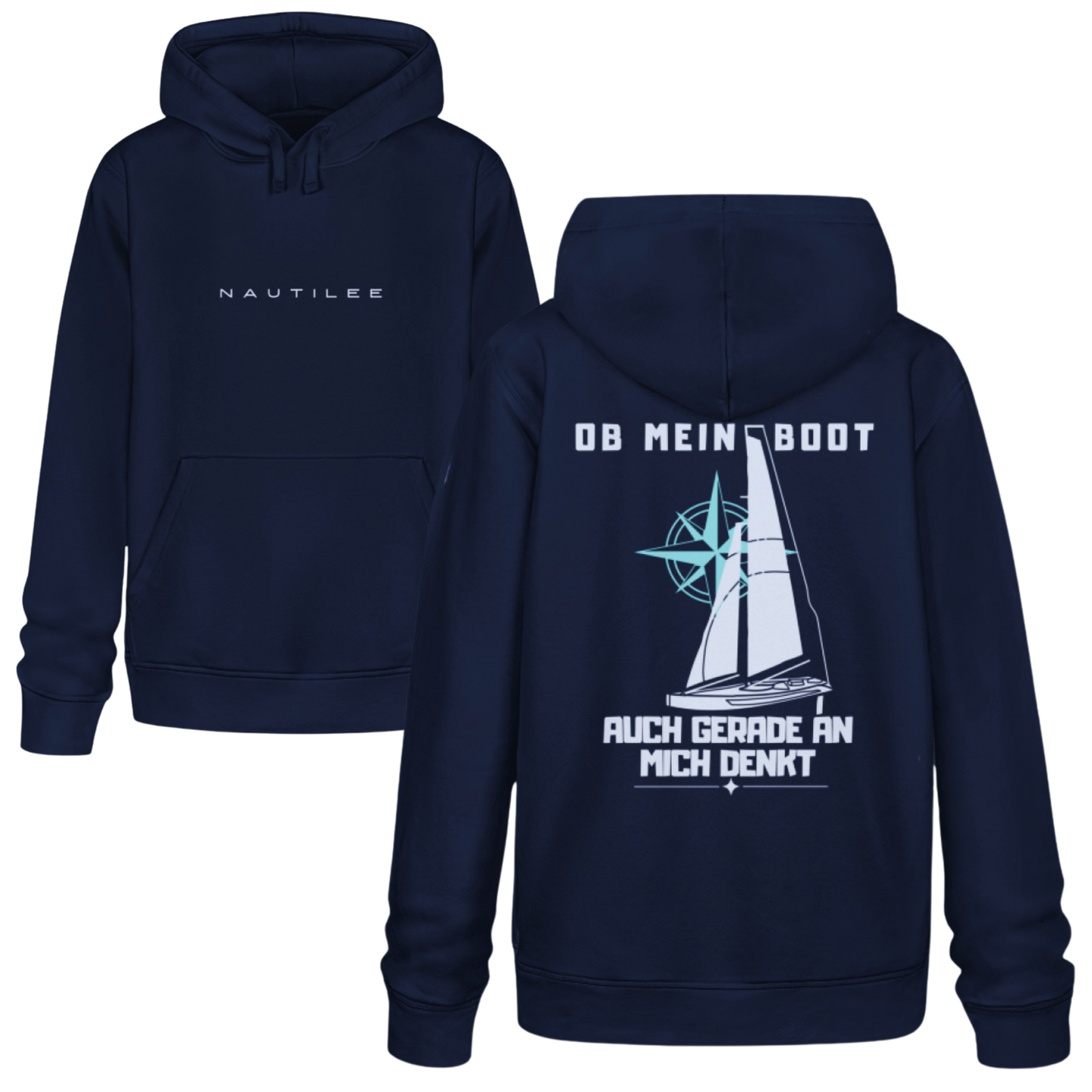 Ob mein Boot, auch gerade an mich denkt  - Herren Organic Hoodie für mehr Nachhaltigkeit