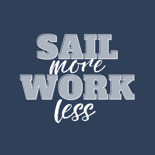 SAIL more WORK less  - Herren Shirt