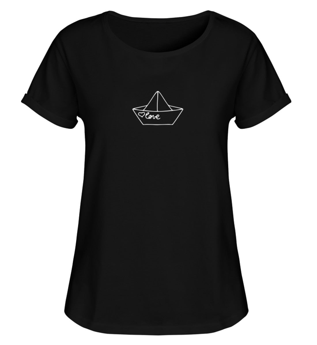 Love Schiffchen  - Damen RollUp Shirt