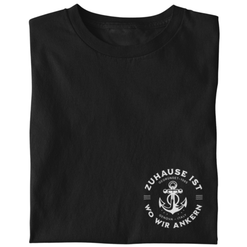 Zuhause ist wo wir Ankern Herren  T-Shirt