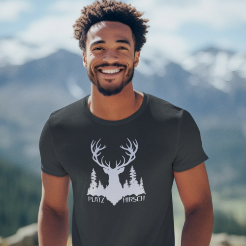 PLATZHIRSCH  - Herren Premiumshirt