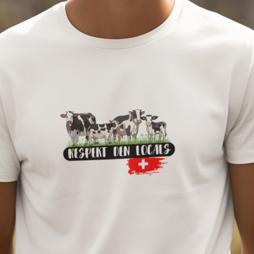 Respekt den Locals Schweiz  - Herren Premiumshirt