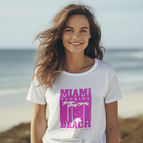 MIAMI Beach Damen  T-Shirt