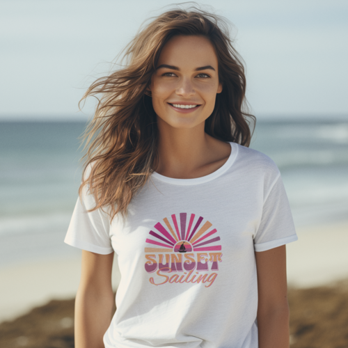 Sunset Damen  T-Shirt