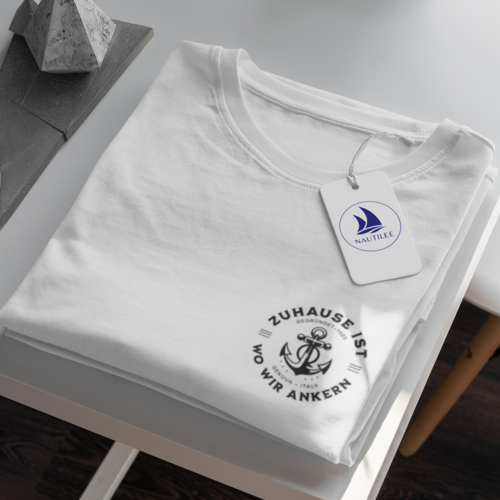 Zuhause ist wo wir Ankern Herren  T-Shirt